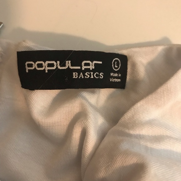 Popular Basic White Sheath Tank MIDI Dress Large - Picture 6 of 6